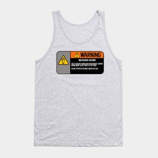 Milkshake Hazard Warning tshirt Tank Top